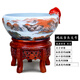 鎏銘景德鎮中式古法家用客廳陶瓷魚(yú)缸養魚(yú)盆過(guò)濾循環(huán)流水烏龜缸金魚(yú)缸 大號小魚(yú)流水