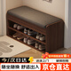 湯能優品換鞋凳鞋柜一體家用入戶門口鞋架新款2026感穿鞋凳可坐小凳子 【雙層款】原野橡木色60CM