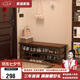 家逸實木換鞋凳鞋柜北歐家用鞋凳式鞋架進門口可坐穿鞋凳玄關試鞋凳子