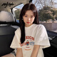 MJ STYLE純棉短袖T恤男女2026年夏季出游寬松休閑百搭美式復古半袖上衣