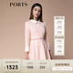 PORTS寶姿秋冬新款女裝長袖中長連衣裙SM9D028HWQ020 蜜桃粉 L (8)