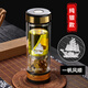 百萊斯茶水分離茶杯個(gè)人專用高端泡茶玻璃水杯男士商務(wù)辦公室杯子純鈦杯 鈦金色【一帆風(fēng)順】步步高升