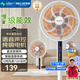 美菱（MeiLing）電風扇/落地扇/平面扇【1級能效+直流變頻+純銅電機】臺地兩用家用AI語音遙控MPF-DL12621ZR香薰款