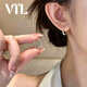 VTLS999足銀七粒米招財純銀耳環女七夕禮物足銀2026爆款小米粒耳扣 【品牌禮盒】七粒米999足銀耳環