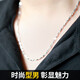 COISE 990足銀男士項鏈鎖骨鏈潮版銀鏈子嘻哈兄弟項鏈學(xué)生新年禮物 男士項鏈銀鏈子-重約19-20g