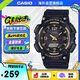 卡西歐（CASIO）大眾指針系列 太陽能防水數字雙顯運動休閑男表AQ-S810W-1A3VDF
