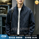 JEEP SPIRIT美式復古機車服外套男2026秋季寬松休閑百搭夾克上衣男裝牛仔上衣 藏青色 M (160-165) 90-100斤