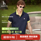 HAZZYS【張晚意同款】哈吉斯男女裝 26新款夏季情侶款短袖polo衫 藏青色NV -男款 XL （180/100A 50）