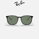 雷朋（RayBan）男女款眼鏡潮流黑方超款高級(jí)感時(shí)尚開車防曬太陽(yáng)鏡0RB4387F 禮物