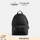 蔻馳（COACH）【禮物】奧萊男士男包經典標志TAYLOR雙肩包背包旅行通勤電腦包 SV/黑色經典標志