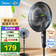 美的（Midea）電風扇家用風扇 落地扇 立式輕音節能強風電扇 宿舍降溫循環柔風自然風桌面小風扇 【7葉低噪】SAF35MA
