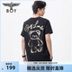 BOY LONDON【小熊印記】夏季男女街頭休閑潮牌短袖T恤N01096 黑色 XL