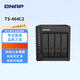 威聯通（QNAP）TS-464C2 4盤位NAS網絡存儲服務器 四核處理器 雙2.5G網口/雙M.2插槽 支持Docker/HDMI 家庭私有云