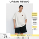 UR2026夏季新款男裝潮流棉質個性圖案圓領短袖T恤UUV460109 本白 L