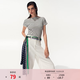 H&M2026夏季新款女裝一字領(lǐng)棉質(zhì)上衣1354106 海軍藍(lán)/條紋 L 170/104