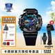 卡西歐（CASIO）手表男士手表黑武士GM110電子表初高中學生手表智能運動手表禮物 GM-110B-1APR  炫彩表盤運動