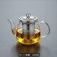 玉蘭香玉蘭香高溫耐熱玻璃花茶壺功夫紅茶泡不銹鋼過(guò)濾泡茶壺玻璃沖茶器 FH-11【600ML】單壺