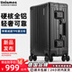 烏尼莫克（Uniamog）德國品牌全鋁鎂合金拉桿箱行李箱小型登機箱高級旅行箱密碼皮箱子 曜巖黑-尊雅款 加厚鋁鎂合金硬箱 28英寸 鋼軸承TPE灌注輪 新上市