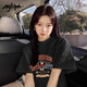 MJ STYLE純棉短袖T恤男女2026年夏季出游寬松休閑百搭美式復古半袖上衣