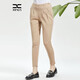 邢氏女裝女士休閑款女加絨多色小腳褲長(cháng)褲松緊腰褲子 米色-加薄絨 48 (170/90B)