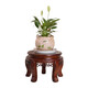 榆樹(shù)林陶瓷魚(yú)缸架子實(shí)木矮花架中式板凳矮凳盆景架圓形花凳花盆空調底座 面30高20厘米