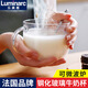 樂美雅（Luminarc）鋼化玻璃杯牛奶杯早餐杯子大容量帶把手耐熱大肚燕麥杯子 單只羅凱500ml