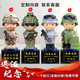 美晶耀退伍軍人紀念品送戰友老兵戰士退役軍旅紀念品錦旗定制擺件擺臺八一建軍節禮物榮譽勛章訂制 送戰友系列一（單個裝）