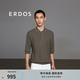 ERDOS 春夏精紡翻領(lǐng)翻花復(fù)古時(shí)尚套衫針織衫男POLO衫 卡其綠 L 175/96A