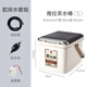 福容（FUROOT）智能茶水桶茶桶茶渣桶廢水桶茶盤(pán)接茶儲(chǔ)水桶茶幾排水桶茶具配件 翻蓋款】7L帶滿水提示+排水套組