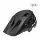 蝠貍自行車(chē)頭盔男女青少年山地車(chē)輕量化透氣叢林飛包越野林道騎行頭盔 啞光黑【磁吸扣】 L碼(建議頭圍54-61cm）