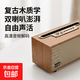 木紋藍(lán)牙音箱 家用大音量重低音便攜德國(guó)柏林之聲復(fù)古木質(zhì)無(wú)線藍(lán)牙音箱雙喇叭可插卡音響 505【插卡.插u盤.藍(lán)牙連接】杏色