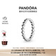 潘多拉（PANDORA）心心相連戒指925銀個性氣質簡約時尚送女友生日禮物