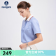 Navigare意大利小帆船時尚短袖T恤衫女士夏季棉質親膚體恤休閑通勤POLO衫 航線藍 M