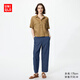 優(yōu)衣庫棉質牛仔舒適九分褲/水洗產(chǎn)品/加長款女裝26春夏新款483899 67 海藍色 M