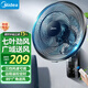 美的（Midea）壁扇 掛壁電風扇家用七葉遙控風扇食堂餐廳商用電扇搖頭工業壁掛式工程扇 FWA35WAR