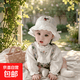 寶寶遮陽(yáng)帽子春夏薄款蕾絲公主帽洋氣防曬太陽(yáng)帽女童盆帽嬰幼兒帽 白色-花邊櫻桃蝴蝶結(jié) 5-20個(gè)月