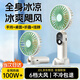 科沃手持小風扇折疊迷你便捷支架usb風扇桌面大風力掛脖式戶外學生宿舍辦公室充電隨身小電扇超長續航