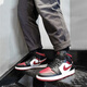 耐克（NIKE）男子 Air Jordan aj1 mid復(fù)古中幫防滑黑紅腳趾籃球鞋運(yùn)動(dòng)休閑鞋 554724-066黑紅腳趾 42.5