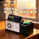 BULU&BLUE 翻轉屏歌詞藍牙音箱 懸浮字幕時鐘無線充電氛圍燈家用桌面音響男女生高級小眾生日七夕情人節禮物 沉夜黑 | 男生禮物高級小眾實用輕奢送兄弟