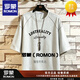 ROMON短袖t恤男2026新款韓版寬松潮流圓領(lǐng)印花半袖上衣打底衫 灰色 M