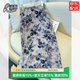 輕奢醋酸印花半身裙女夏季薄款2026新款碎花直筒a字裙包臀中長裙 灰色 XL /29推薦116-125斤