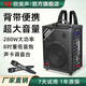 歐美聲 廣場舞音響小型戶外k歌唱歌專用背帶手提便攜式藍牙小音箱重低音炮室外大功率大音量超大充電音響 8吋H8鉛酸電池 280W 雙肩背帶 2*無線U段金屬話筒+大禮包