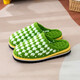 純手工棉拖鞋冰條粗毛線(xiàn)編織棉拖鞋男女士成品冬日季保暖防滑柔軟 草綠+水綠-雙針成品 40-41 適合平時(shí)穿37-38