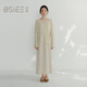 BSIEE本澀2026年夏季新品針織衫吊帶連衣裙兩件套溫柔風(fēng)氣質(zhì)套裝 黃色 L