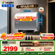 海爾（Haier）雙膽麥浪扁桶電熱水器60升NH11S巨能洗1.4噸大水量無(wú)縫內(nèi)膽免清洗凈膚洗家用扁桶變頻一級(jí)能效統(tǒng)帥 70L 富鍶無(wú)垢洗/連續(xù)出1.5噸熱水NH11Pro