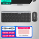羅技（Logitech）K580無線藍牙鍵盤帶手機支架可跨屏切換靜音按鍵無限薄膜鍵盤筆記本電腦手機ipad平板鍵鼠套裝 【K580+M650】跨屏切換套裝-石墨黑