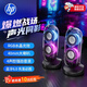 惠普（HP）NS2 pro 電腦音響 迷你桌面音箱 多媒體筆記本臺式機有線家用低音炮 黑色