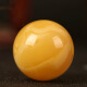 鸡油黄蜜蜡散珠单颗珠子 手串手链配珠8-20mm天然原石琥珀圆珠白花 图片色 单颗直径约13-14mm(重1.6g)