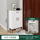 家用門(mén)口外長(zhǎng)45/55cm簡(jiǎn)約現(xiàn)代收納白色鞋柜入戶型窄高大容量鞋架 55長(zhǎng)32寬108高對(duì)開(kāi)門(mén)單抽屜 組裝