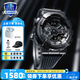 卡西歐（CASIO）G-SHOCK小鋼炮金屬表殼防震防水自動LED運動男士女士手表一對表 GM-110BB-1APR